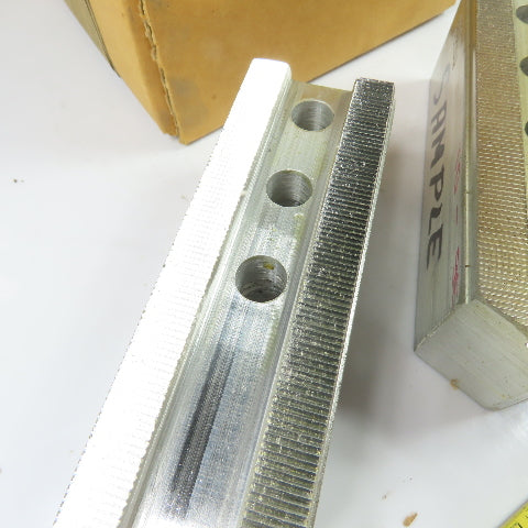 Abbott PH-1204-A Aluminum Serrated Lathe Chuck Jaws Set Of 3 6" x 2" x 2"