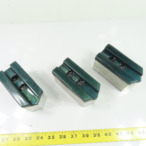 Dillon APB112P Aluminum Serrated Soft Lathe Chuck Jaws 4-1/2" x 2" W x 2-1/2" H