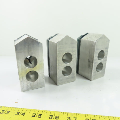 Dillon APB112P Aluminum Serrated Soft Lathe Chuck Jaws 4-1/2" x 2" W x 2-1/2" H