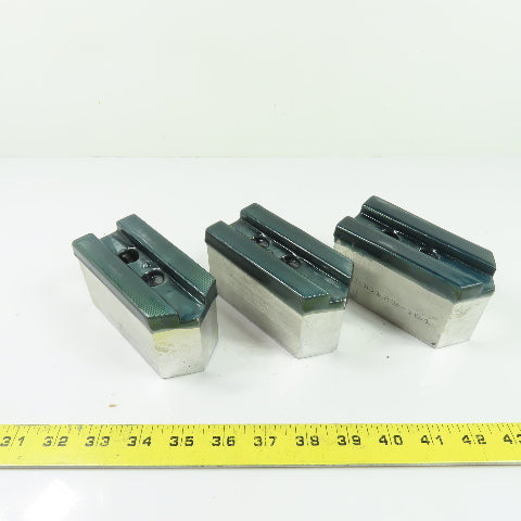 Dillon APB112P Aluminum Serrated Soft Lathe Chuck Jaws 4-1/2" x 2" W x 2-1/2" H