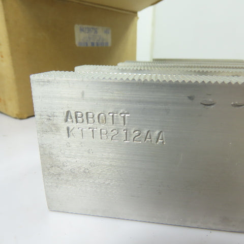 Abbott KTTB212AA 12" Chuck Aluminum Serrated Lathe Jaws Style P 5"x2"x1-7/8" H