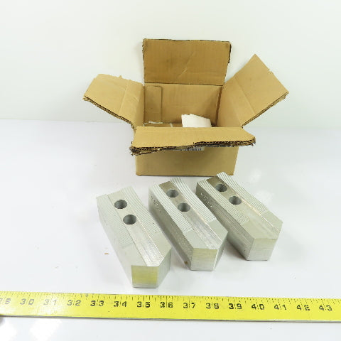 Abbott KTTB212AA 12" Chuck Aluminum Serrated Lathe Jaws Style P 5"x2"x1-7/8" H