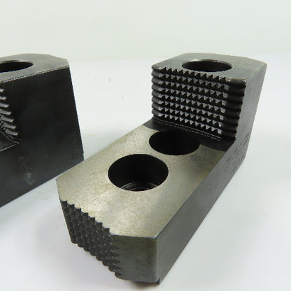Dillon AB12-1RJ Reversible Serrated Lathe Chuck Jaws 4-3/4" x 2" x 2-1/2" Tall