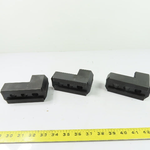 Dillon AB12-1RJ Reversible Serrated Lathe Chuck Jaws 4-3/4" x 2" x 2-1/2" Tall
