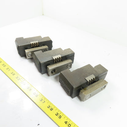 DACO DT 12 RJ MIL 12" Reversable Serrated Lathe Chuck Jaws 5"x 1-3/4"x 2-5/8" H