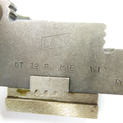 DACO DT 12 RJ MIL 12" Reversable Serrated Lathe Chuck Jaws 5"x 1-3/4"x 2-5/8" H