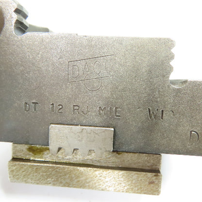 DACO DT 12 RJ MIL 12" Reversable Serrated Lathe Chuck Jaws 5"x 1-3/4"x 2-5/8" H