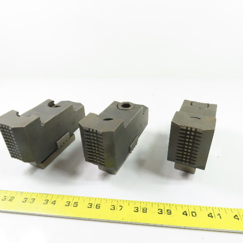 DACO DT 12 RJ MIL 12" Reversable Serrated Lathe Chuck Jaws 5"x 1-3/4"x 2-5/8" H