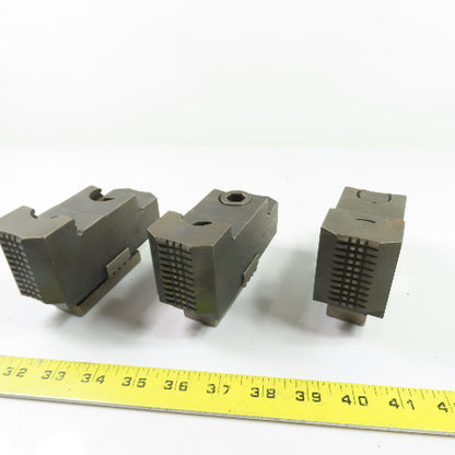 DACO DT 12 RJ MIL 12" Reversable Serrated Lathe Chuck Jaws 5"x 1-3/4"x 2-5/8" H