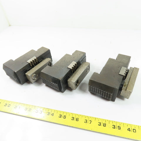 DACO DT 12 RJ MIL 12" Reversable Serrated Lathe Chuck Jaws 5"x 1-3/4"x 2-5/8" H
