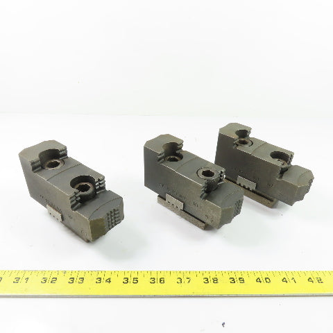 DACO DT 12 RJ MIL 12" Reversable Serrated Lathe Chuck Jaws 5"x 1-3/4"x 2-5/8" H