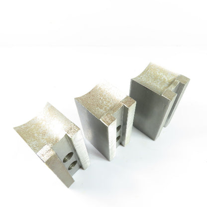 Dillon PBI12 Serrated Lathe Chuck Jaws 4.5" x 2" x 2.5" H Lot Of 3