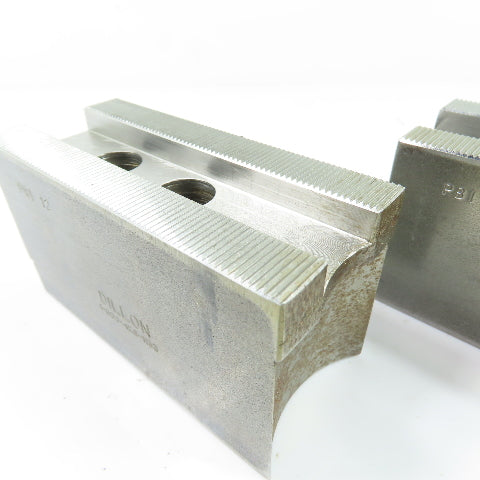 Dillon PBI12 Serrated Lathe Chuck Jaws 4.5" x 2" x 2.5" H Lot Of 3