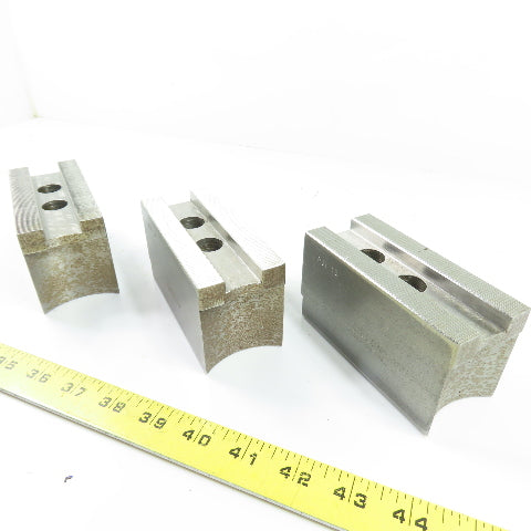 Dillon PBI12 Serrated Lathe Chuck Jaws 4.5" x 2" x 2.5" H Lot Of 3