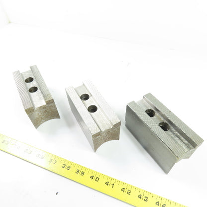Dillon PBI12 Serrated Lathe Chuck Jaws 4.5" x 2" x 2.5" H Lot Of 3