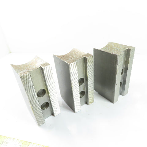 Dillon PBI12 Serrated Lathe Chuck Jaws 4.5" x 2" x 2.5" H Lot Of 3