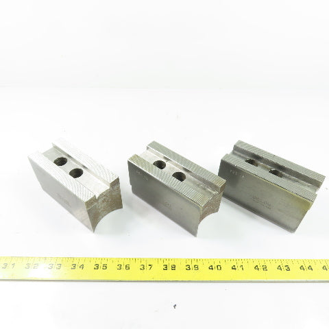 Dillon PBI12 Serrated Lathe Chuck Jaws 4.5" x 2" x 2.5" H Lot Of 3