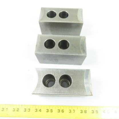 Dillon PBI12 Serrated Steel Lathe Chuck Jaws Set Of 3 4.5" x 2" x 2.5" H