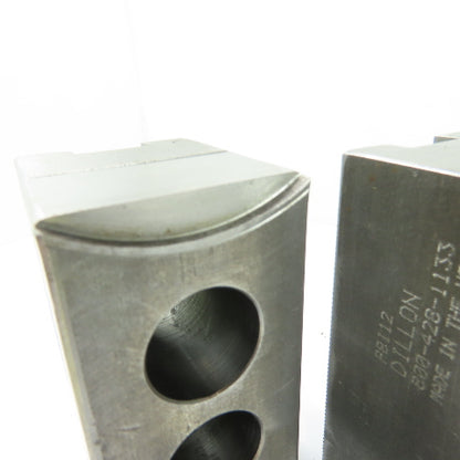 Dillon PBI12 Serrated Steel Lathe Chuck Jaws Set Of 3 4.5" x 2" x 2.5" H