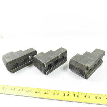 Dillon AB12RJ Serrated Lathe Chuck Jaws 4.75" x 2" x 2.5" H Set Of 3