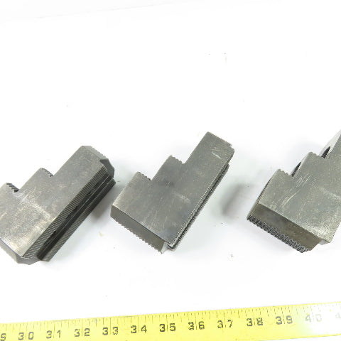 Dillon AB12RJ Serrated Lathe Chuck Jaws 4.75" x 2" x 2.5" H Set Of 3