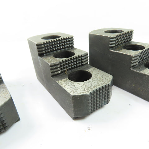 Dillon AB12RJ Serrated Lathe Chuck Jaws 4.75" x 2" x 2.5" H Set Of 3