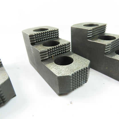 Dillon AB12RJ Serrated Lathe Chuck Jaws 4.75" x 2" x 2.5" H Set Of 3