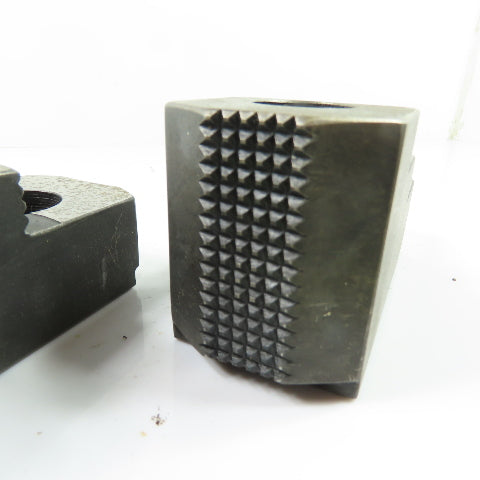 Dillon AB12RJ Serrated Lathe Chuck Jaws 4.75" x 2" x 2.5" H Set Of 3