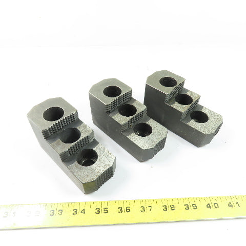 Dillon AB12RJ Serrated Lathe Chuck Jaws 4.75" x 2" x 2.5" H Set Of 3