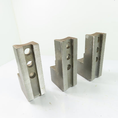 Dillon PB112 CT Serrated Lathe Chuck Jaws 6" x 2" x 3" H Set Of 3