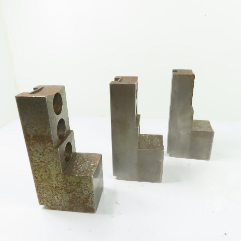Dillon PB112 CT Serrated Lathe Chuck Jaws 6" x 2" x 3" H Set Of 3
