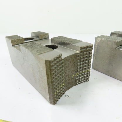 P-38109 Serrated Lathe Chuck Top Jaws 4" x 2" x 1-5/8" Set Of 3