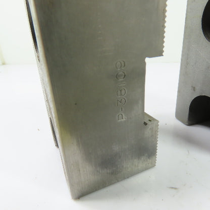 P-38109 Serrated Lathe Chuck Top Jaws 4" x 2" x 1-5/8" Set Of 3