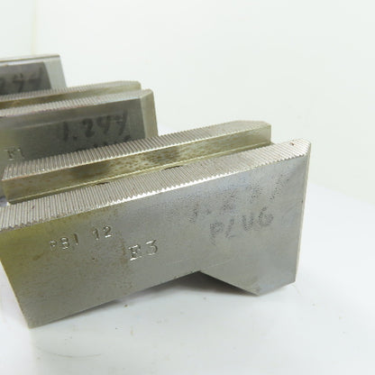 Dillon PBI12 Serrated Lathe Chuck Jaws Set Of 3 4.5" x 2" x 2.5"