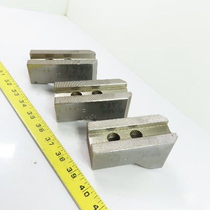 Dillon PBI12 Serrated Lathe Chuck Jaws Set Of 3 4.5" x 2" x 2.5"
