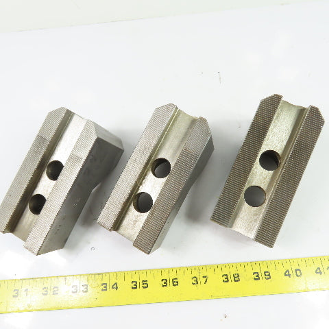 Dillon PBI12 Serrated Lathe Chuck Jaws Set Of 3 4.5" x 2" x 2.5"