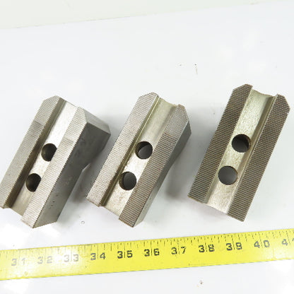 Dillon PBI12 Serrated Lathe Chuck Jaws Set Of 3 4.5" x 2" x 2.5"