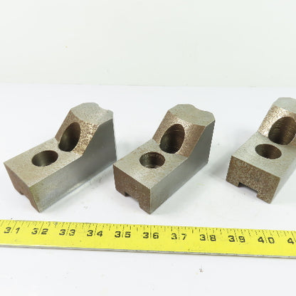 Dillon PBI12 Serrated Lathe Chuck Jaws Set Of 3 4.5" x 2" x 2.5"