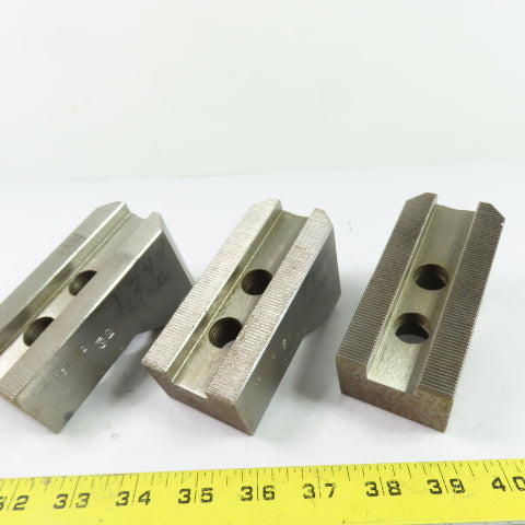 Dillon PBI12 Serrated Lathe Chuck Jaws Set Of 3 4.5" x 2" x 2.5"