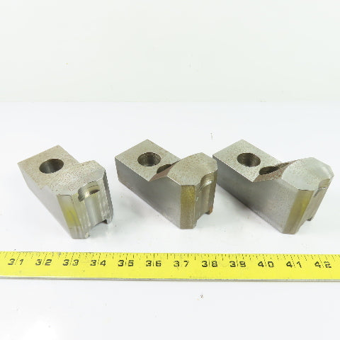 Dillon PBI12 Serrated Lathe Chuck Jaws Set Of 3 4.5" x 2" x 2.5"