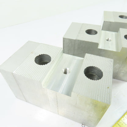 N/A Aluminum Serrated Soft Lathe Chuck Jaws 4" x 2" x 2-1/4" H Set Of 3
