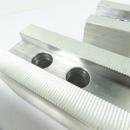 Aluminum Serrated Soft Chuck Jaws Set Of 3 4-1/2" x 2" x 2-1/2" H