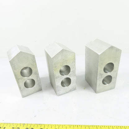 Aluminum Serrated Soft Chuck Jaws Set Of 3 4-1/2" x 2" x 2-1/2" H