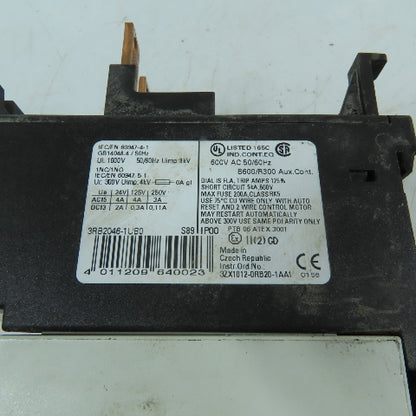 Siemens 3RB2046-1UB0 12.5-50A 3-Pole Solid State Overload Relay Class 10 600V