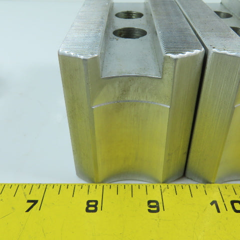 Dillon APBI 12 Serrated Aluminum Lathe Chuck Soft Jaw Set 4-1/2" x 2" x 2-1/2"