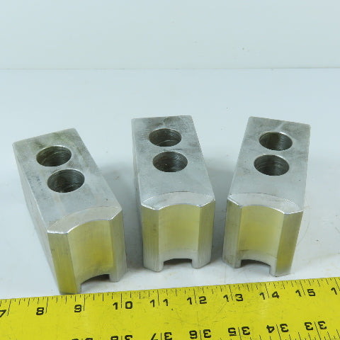 Dillon APBI 12 Serrated Aluminum Lathe Chuck Soft Jaw Set 4-1/2" x 2" x 2-1/2"