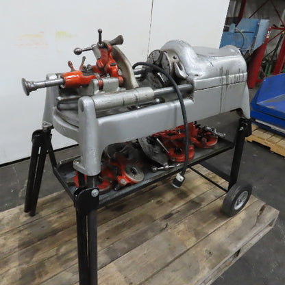 Ridgid 500 Mobile Pipe Threading Machine 110V 1Ph W/ Dies & Accessories