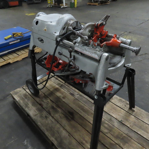 Ridgid 500 Mobile Pipe Threading Machine 110V 1Ph W/ Dies & Accessories