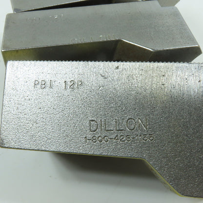 Dillon PBI-12P 12" Serrated Soft Lathe Chuck Jaws 1/16" x 90° Serrated