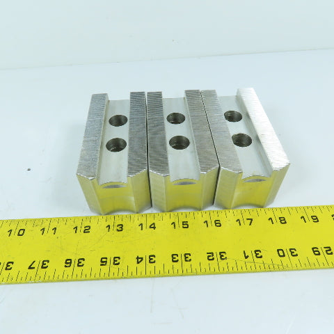 Dillon PB112P 12" Aluminum Serrated Steel Soft Lathe Chuck Top Jaws Set